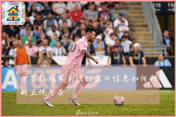 世界杯冠军竞猜的盘口信息如何判断正规与否